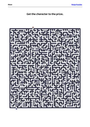 Hard Maze #25 puzzle thumbnail