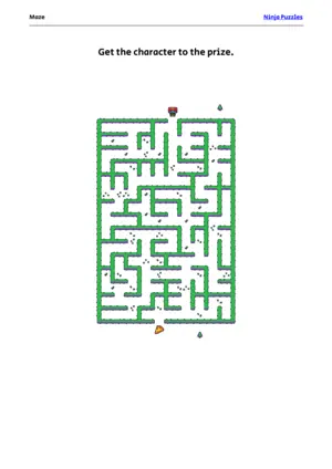 Easy Maze #19 puzzle thumbnail