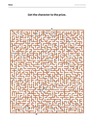 Hard Maze #12 puzzle thumbnail