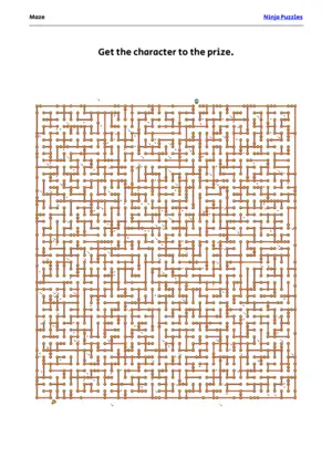 Hard Maze #21 puzzle thumbnail