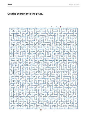 Hard Maze #4 puzzle thumbnail