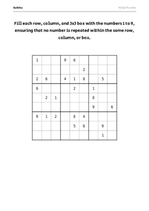 Hard Sudoku #20 puzzle thumbnail