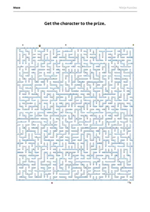 Hard Maze #11 puzzle thumbnail