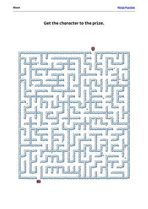 Medium Maze #21 puzzle thumbnail