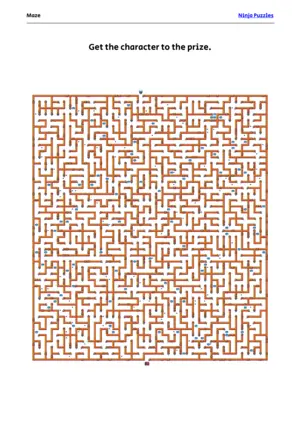 Hard Maze #26 puzzle thumbnail