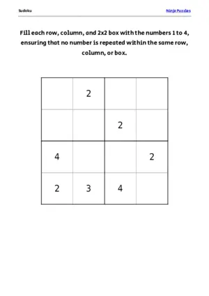 Medium Mini Sudoku #6 puzzle thumbnail