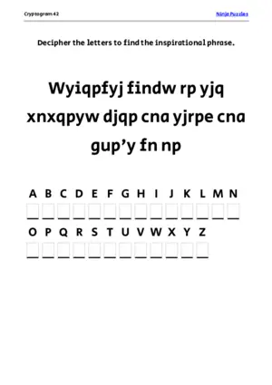 Cryptogram 42 Coloring Page puzzle thumbnail