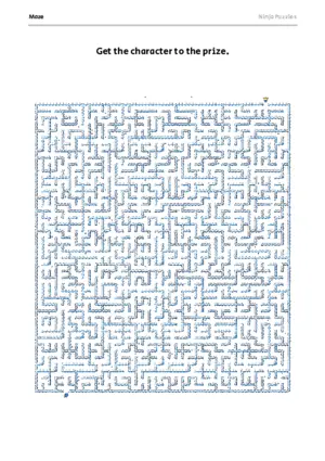 Hard Maze #7 puzzle thumbnail