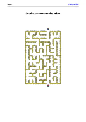 Easy Maze #21 puzzle thumbnail