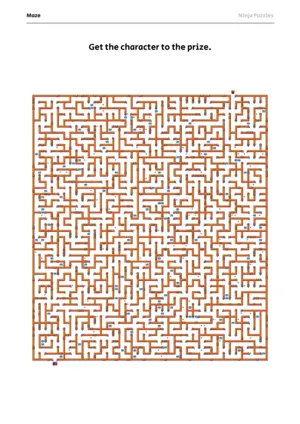 Hard Maze #9 puzzle thumbnail