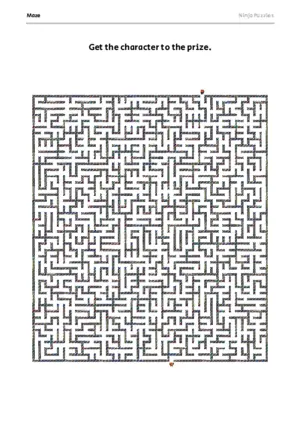 Hard Maze #6 puzzle thumbnail