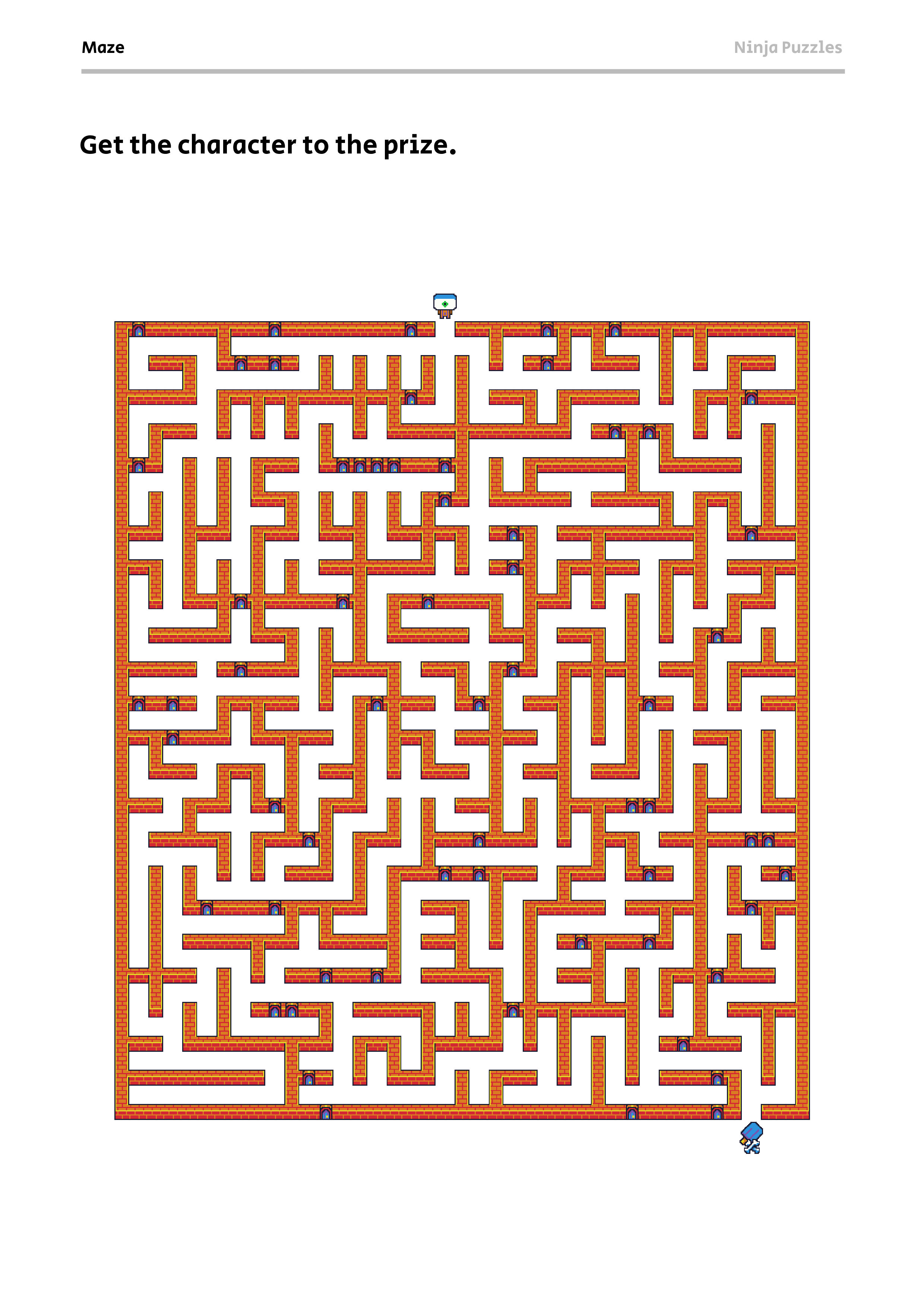 Medium Maze 5 Free Printable PDF Puzzle