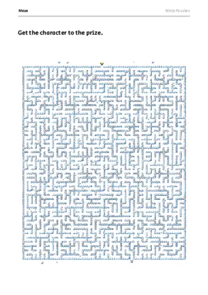Hard Maze #3 puzzle thumbnail