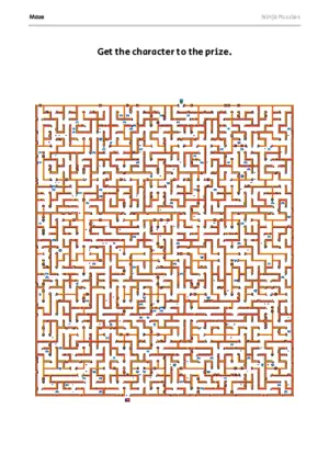 Hard Maze #12 puzzle thumbnail